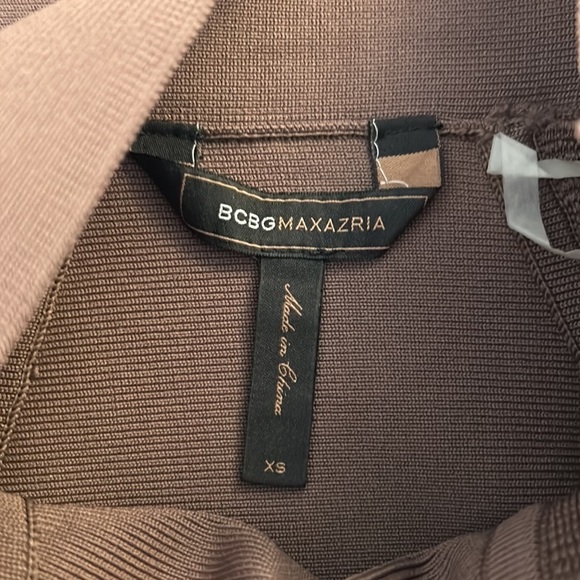 BCBGMaxAzria Brown Ribbed BodyCon Skirt Size XS - Picture 5 of 6